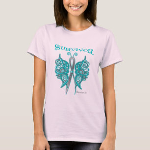 Camiseta Mariposa céltica del superviviente - cáncer