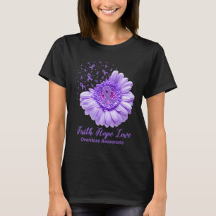 Camiseta Mariposa Cinta Morada Girasol Sobredosis Concienci