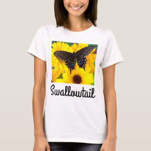 Camiseta Mariposa cola de golondrina negra