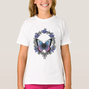 Camiseta Mariposa Colorado Hairstreak y Columbina Azul