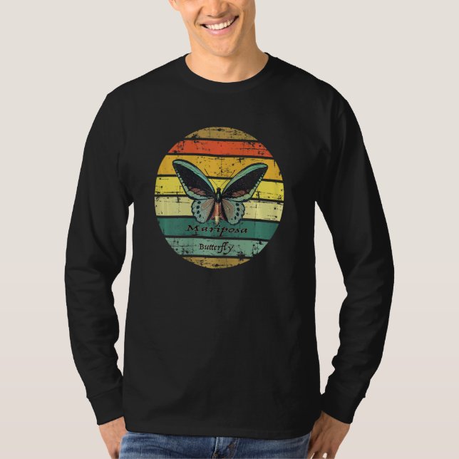 Camiseta Mariposa colorida (Anverso)