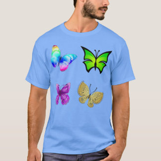 Camiseta Mariposa colorida 3