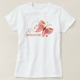 Camiseta Mariposa colorida acuarela motivacional boho