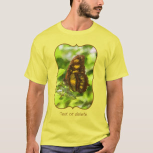Camiseta Mariposa Colorida Boceto Acuarela Naturaleza