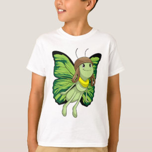Camiseta Mariposa como piloto con gorra piloto