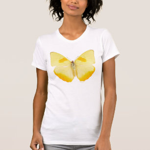 Camiseta Mariposa común del amarillo de la hierba