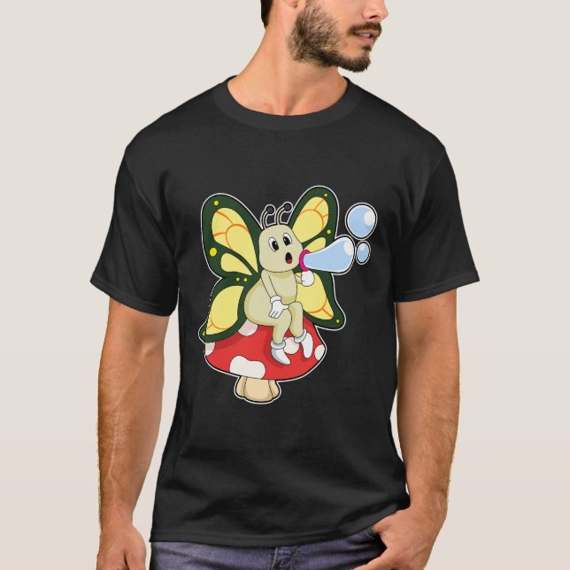 Camiseta Mariposa con burbujas de jabón (Anverso)