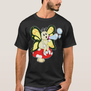 Camiseta Mariposa con burbujas de jabón