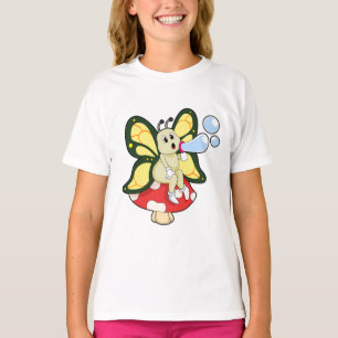 Camiseta Mariposa con burbujas de jabón