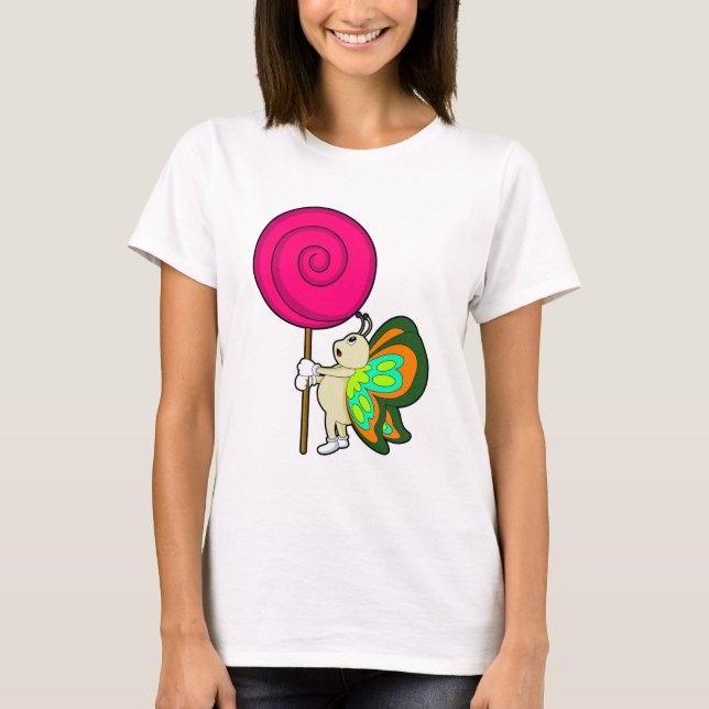 Camiseta Mariposa con Chupachups (Anverso)