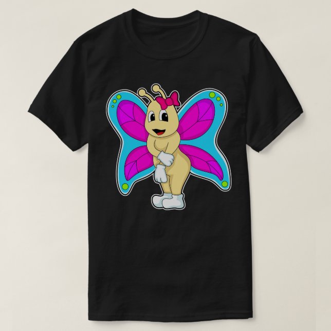 Camiseta Mariposa con cinta (Diseño del anverso)