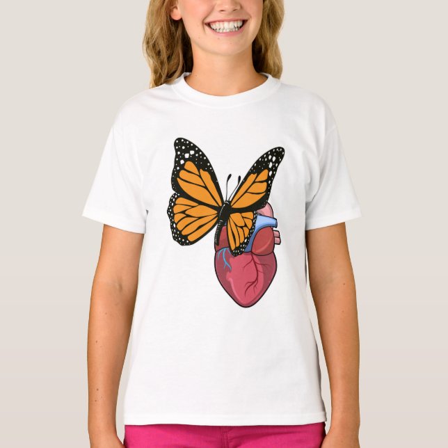 Camiseta Mariposa con corazón (Anverso)