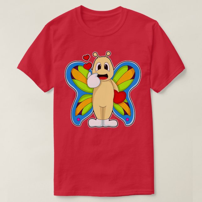 Camiseta Mariposa con corazón 1 (Diseño del anverso)
