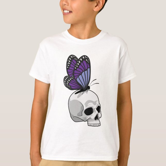 Camiseta Mariposa con cráneo (Anverso)