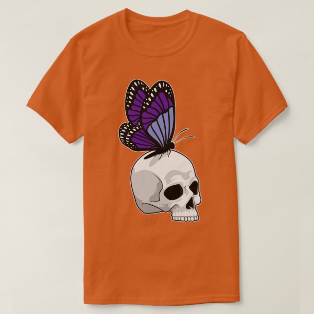 Camiseta Mariposa con cráneo (Diseño del anverso)