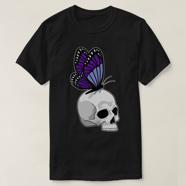 Camiseta Mariposa con cráneo (Diseño del anverso)