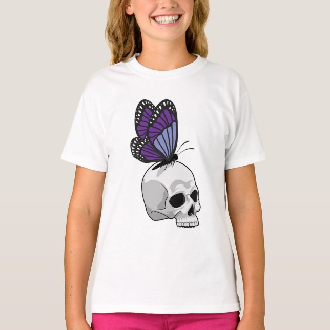 Camiseta Mariposa con cráneo (Anverso)