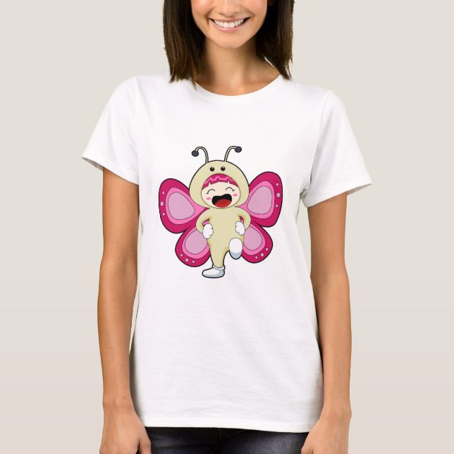 Camiseta Mariposa con disfraz (Anverso)