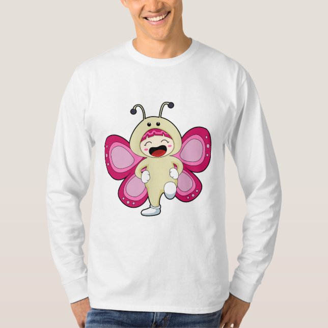 Camiseta Mariposa con disfraz (Anverso)