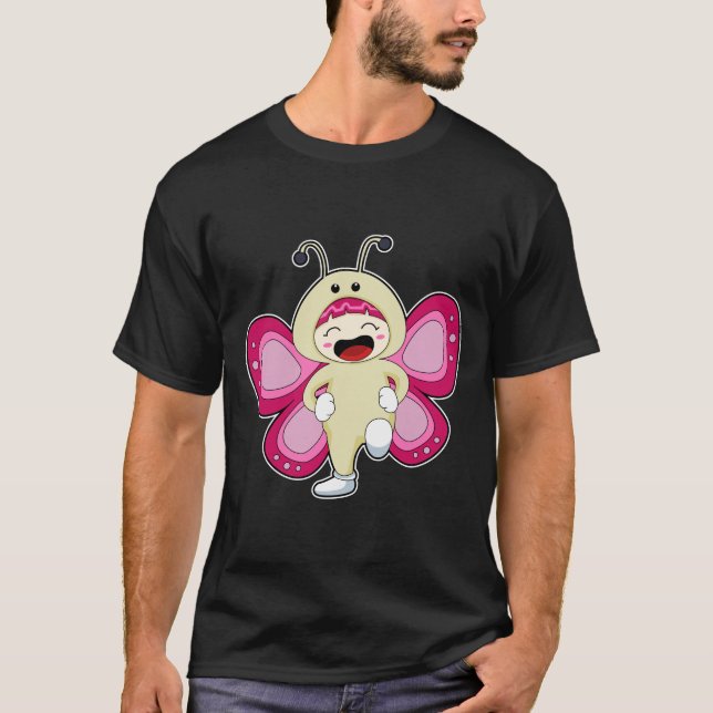 Camiseta Mariposa con disfraz (Anverso)