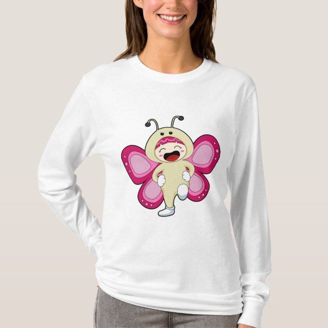 Camiseta Mariposa con disfraz (Anverso)