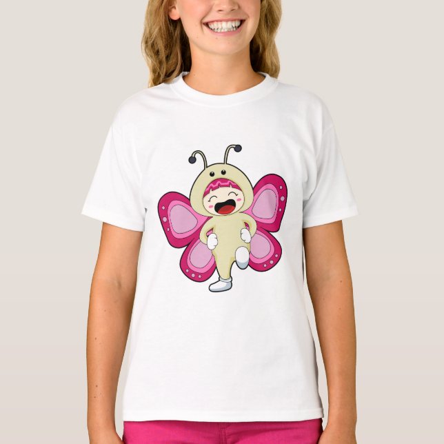 Camiseta Mariposa con disfraz (Anverso)