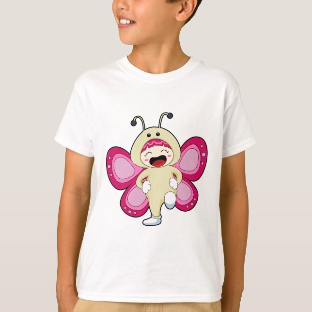 Camiseta Mariposa con disfraz (Anverso)