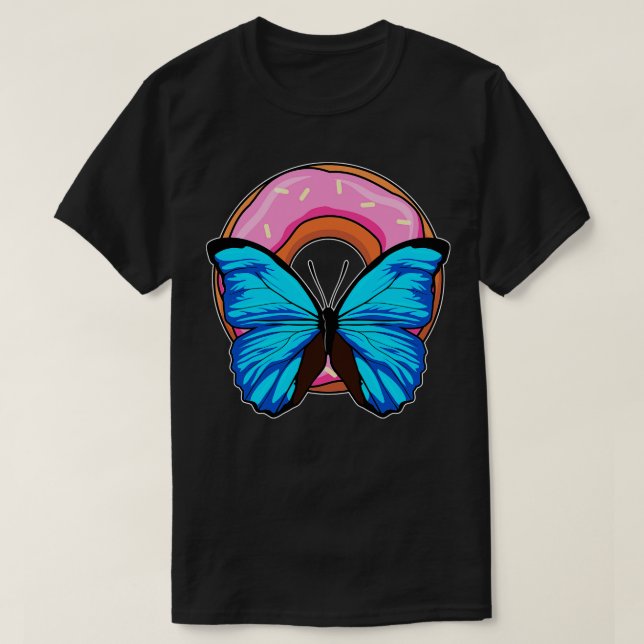Camiseta Mariposa con donut (Diseño del anverso)