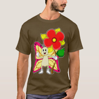 Camiseta Mariposa con flor
