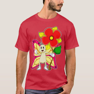 Camiseta Mariposa con flor