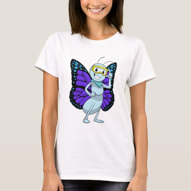 Camiseta Mariposa con gafas (Anverso)