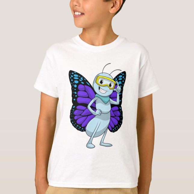 Camiseta Mariposa con gafas (Anverso)