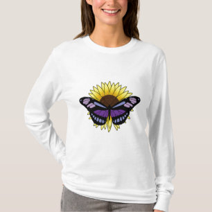 Camiseta Mariposa con girasol