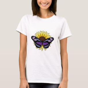 Camiseta Mariposa con girasol
