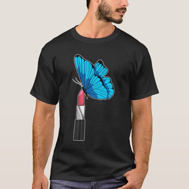 Camiseta Mariposa con lápiz labial (Anverso)