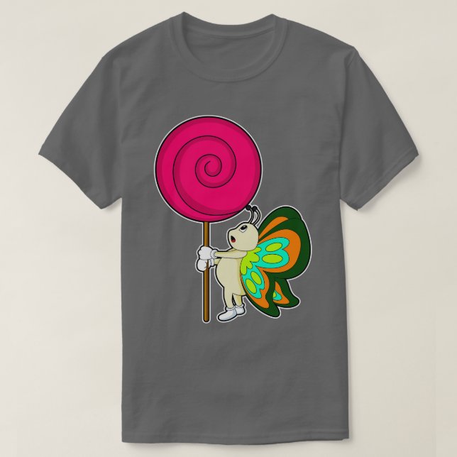 Camiseta Mariposa con Lollipop (Diseño del anverso)