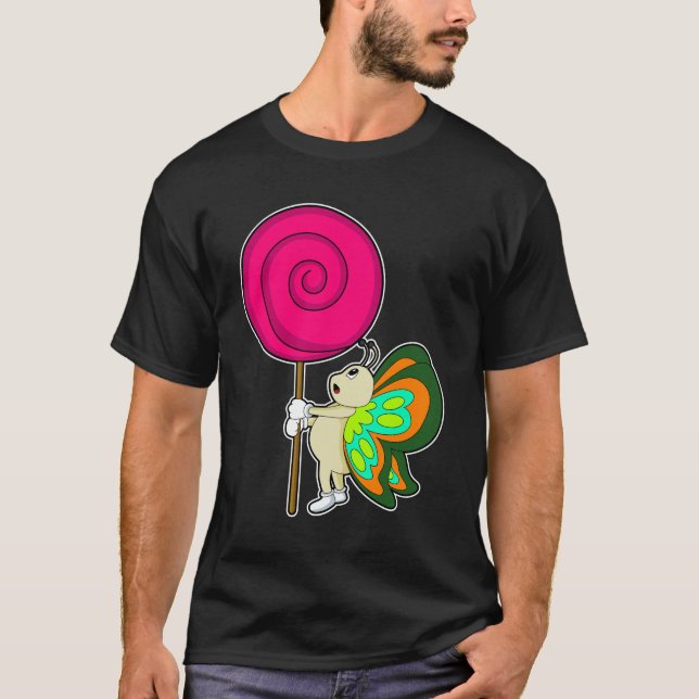 Camiseta Mariposa con Lollipop (Anverso)