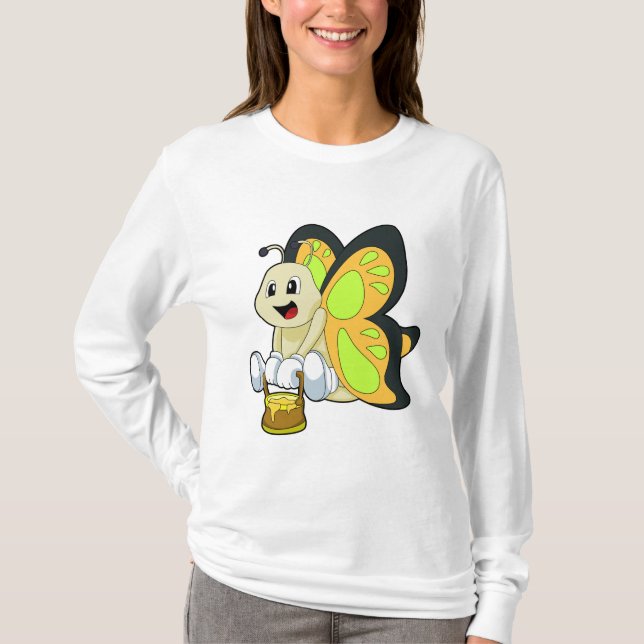 Camiseta Mariposa con miel (Anverso)