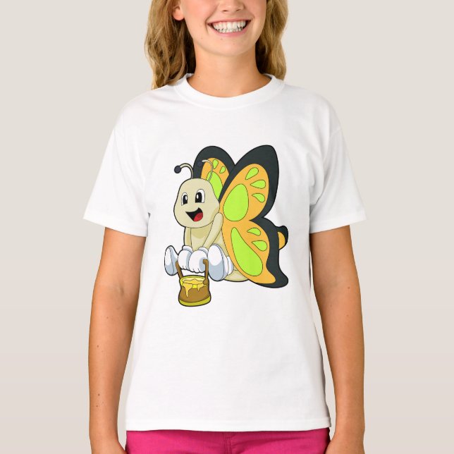 Camiseta Mariposa con miel (Anverso)
