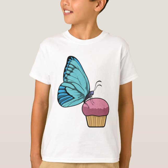 Camiseta Mariposa con Muffin (Anverso)