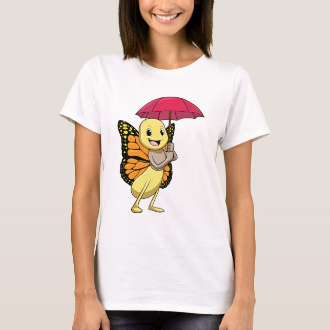 Camiseta Mariposa con paraguas (Anverso)