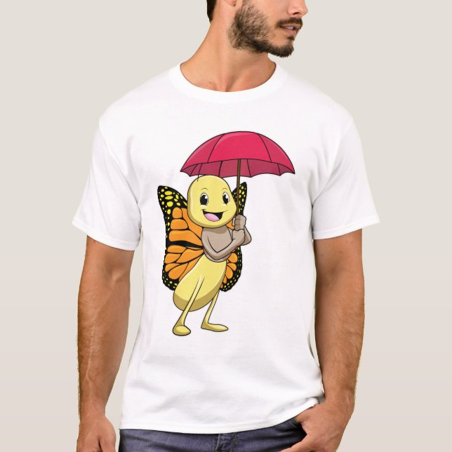 Camiseta Mariposa con paraguas (Anverso)
