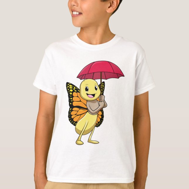 Camiseta Mariposa con paraguas (Anverso)