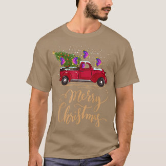 Camiseta Mariposa conduciendo Árbol de Navidad Camión marip