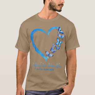 Camiseta Mariposa Corazón En Abril Usamos Autismo Azul Cons