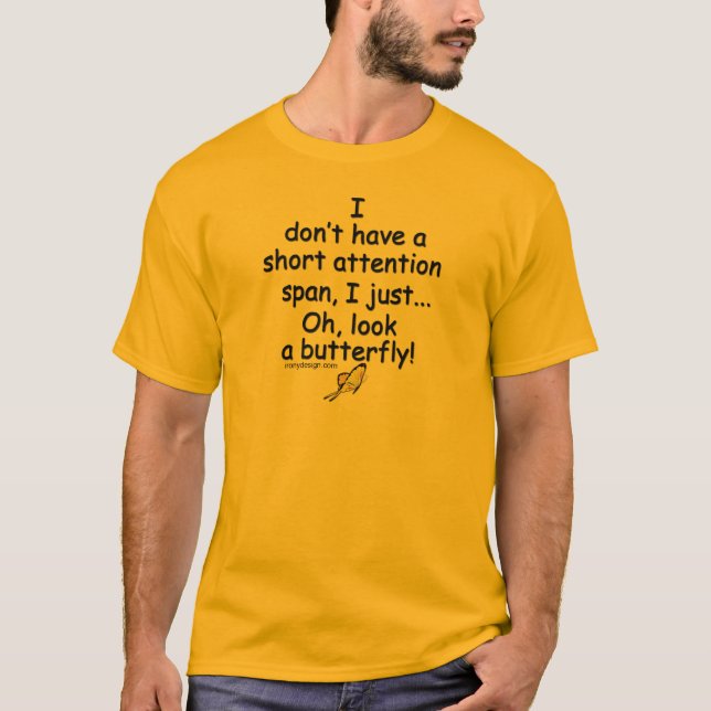 Camiseta Mariposa corta de la capacidad de concentración (Anverso)