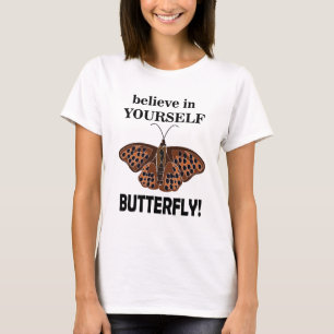 Camiseta Mariposa Cree En Ti Misma