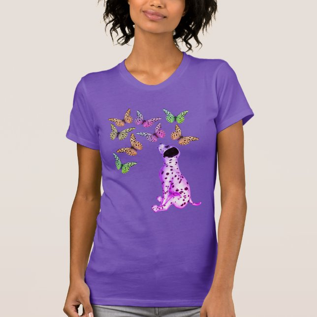 Camiseta Mariposa Dalmaciana Y Mariposas Coloridas (Anverso)