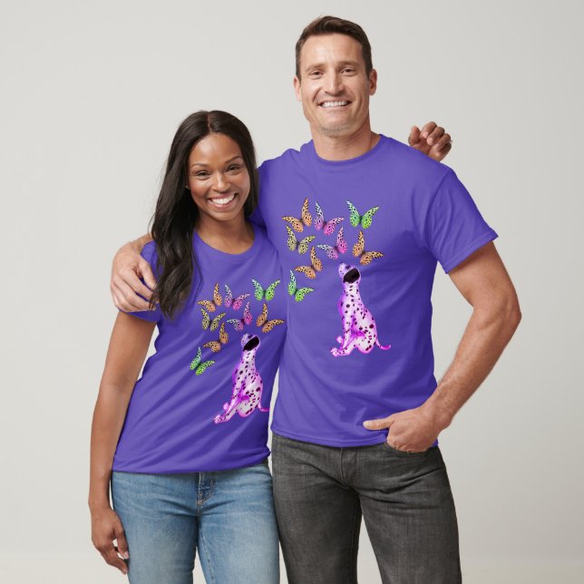Camiseta Mariposa Dalmaciana Y Mariposas Coloridas (Unisexo)