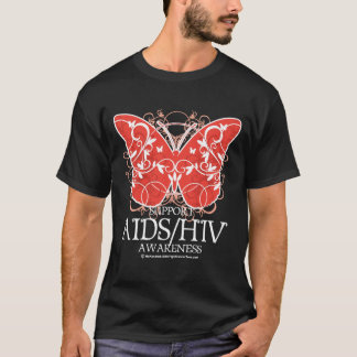 Camiseta Mariposa de AIDS/HIV